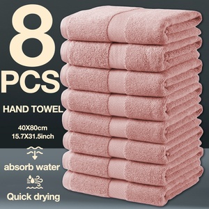 Serviette de toilette en coton peigné pur, grande, absorbante, douce et épaisse, certifiée qualité hôtelière, idéale pour la maison, vente en gros, cadeau - Product Image 3