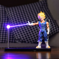Lámpara LED de Decoración para Oficina con Diseño de Tortuga, Ola de Qigong, Goku Levitando, Luz Nocturna Magnética, Ola de Choque de Dragón, Portátil