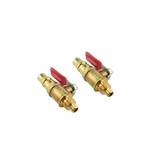 Vanne à boisseau sphérique en laiton sur mesure à poignée <span class=keywords><strong>rouge</strong></span>, raccordement rapide - Vanne à boisseau sphérique à actionneur pneumatique PU8x5.5 PM20 - Prix - Product Image 4