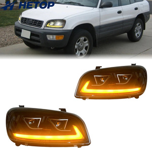 Phares HETOP RAV4 1998-2000 : Amélioration <span class=keywords><strong>LED</strong></span>, feux de jour DRL, lentille de signalisation, phares avant modifiés Plug and Play pour Toyota - Product Image 5