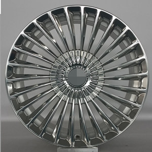 Rines HRF Forged Black Machine Face de 21 y 22 Pulgadas para Auto, 5x112 para <span class=keywords><strong>Mercedes</strong></span> W221 W222 W223 <span class=keywords><strong>Clase</strong></span> <span class=keywords><strong>S</strong></span> - Product Image 4
