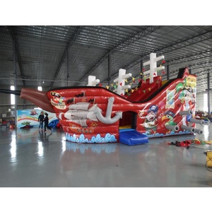 Comercial Barco Pirata inflable castillo inflable gorila saltando deslice combo para niños - Product Image 1