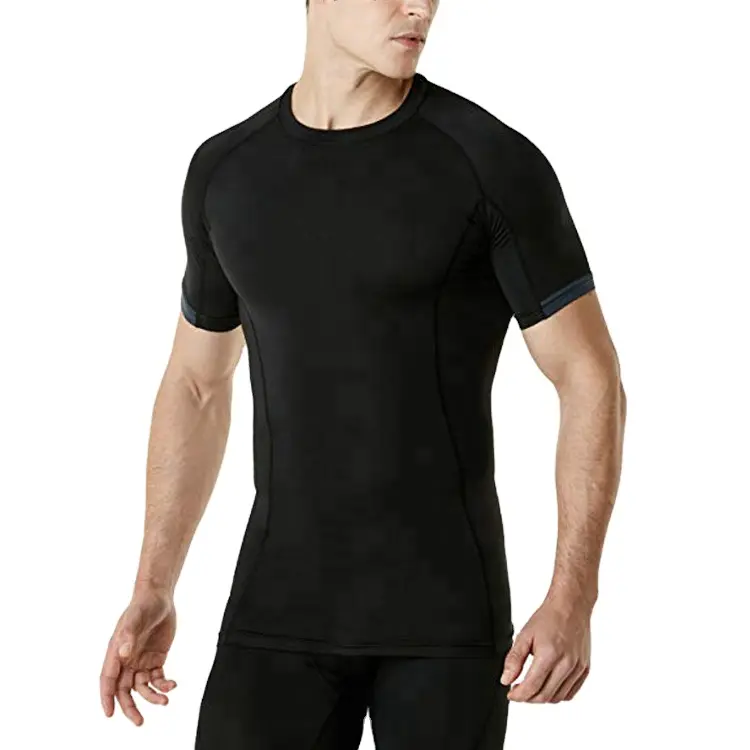 Wholesale Mens Slim Fit Bodybuilding Plain Sports T Shirt