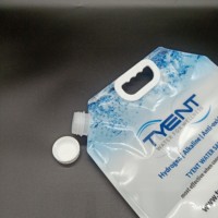 Emballage personnalisé en plastique pour l'hydratation en camping, fabricants personnalisés, emballage transparent de 5 L pour sac à boire