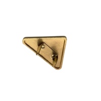 Plaque de marque triangulaire 41MM - Accessoire logo métallique pour sacs, sacs à main et chaussures