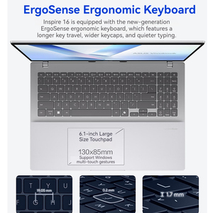 แล็ปท็อป ASUS <span class=keywords><strong>Vivobook</strong></span> 16 Core Ultra9-275H 16G 1T 16นิ้ว 2.5K อัลตร้าบุ๊คประสิทธิภาพสูง - ดีไซน์บางเบา - Product Image 5