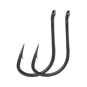 Оптовая продажа, высококачественный круглый изогнутый крючок из углеродистой стали для морской рыбы с антикоррозийным рыболовным крючком - Product Image 1