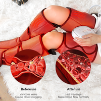 Bottes de récupération à compression d'air, 6 modes, 3 niveaux de force, massage par airbag à 360 degrés pour la récupération musculaire des athlètes
