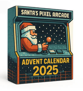 Santa's Pixel Arcade Adventskalender – Plastik 1:12 Blindbox Weihnachtsbaum Ambiente Deko Ornamente 12+ Jahre Xinyi Marke - Product Image 6