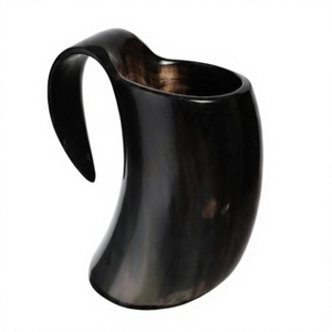Jarra Náutica Hecha a Mano, Ecológica, con Forma Natural Pulida, Auténtica Jarra Vikinga para Cerveza, Cidra, Vino, Café - Product Image 1