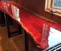 Résine époxy transparente de qualité supérieure pour tables en bois et tables rivière - 1 gallon