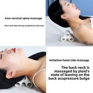 Masajeador de Cuello, Protege la Columna Cervical, Acupresión Biónica, Amasamiento, Estirador de Cuello Manual Multifuncional - Product Image 3