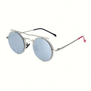 2020 New Arrivals Vintage UV400 Round Metal <b>Sunglasses</b> Steampunk <b>Sunglasses</b> - Product Image 4