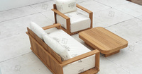 Nouveaux ensembles de meubles de jardin et de terrasse design toutes saisons, ensemble table à manger de patio, canapés de jardin et ensembles repas, chaise longue en teck