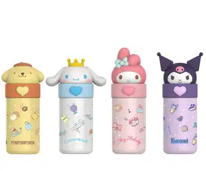 420ML SpongeBob Thermos Water Bottle Anime Large Capacity Portability  Vacuum Flask Insulated Water Bottle Kids Drinkware