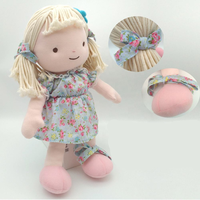 Poupée en peluche personnalisée Princesse, jouet en peluche doux, animal brodé, cadeau anti-stress, rembourrage en coton PP
