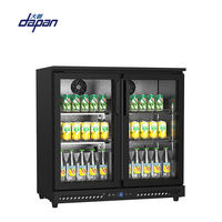 Réfrigérateur à double porte, armoire à bière commerciale, refroidisseur de bar arrière, vitrine réfrigérée
