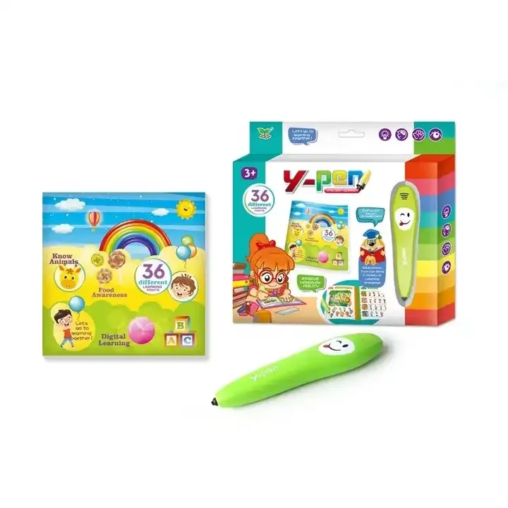 Early educational kid interactive English Logic Judgment Sound Reading Y-pen Smart electronic Talking Pen Learning Machine Toys