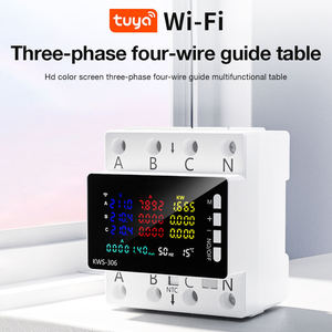 มิเตอร์ไฟฟ้า KWS-306 ควบคุมผ่านแอปพลิเคชัน  หน้าจอสี  ระบบดิจิตอล  ติดตั้งบนราง DIN  3 เฟส 4 สาย  ระดับการป้องกัน IP67 กันน้ำ  วัดความถี่ - Product Image 2