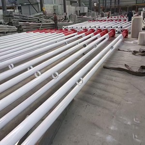 Poteau d'éclairage extérieur conique en acier galvanisé, résistant au vent, 3-35m, pour jardin, parc, autoroute, éclairage routier - Product Image 1