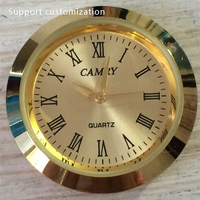 Vente en gros : Cadran de montre rond en cristal de 36 mm, fournitures de bureau, mouvement de montre personnalisé incrusté, cloche métallique, montre artisanale, offre spéciale
