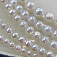 Collier de perles d'eau douce naturelles Zhuji, argent 925, perles rondes de 3-5 mm, qualité AAA, pour femmes
