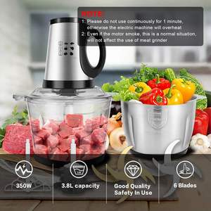 Multi-functional Household Small Electric Meat <b>Grinder</b> Stainless Steel Housing 2.1-3L Capacity 400W Power Energy Efficient Class - Product Image 2