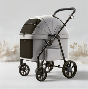 Poussette pliable pour animaux de compagnie JXB, <span class=keywords><strong>prix</strong></span> d'usine, pliage en un clic, grande capacité, transporteur pour <span class=keywords><strong>chien</strong></span> d'extérieur - Product Image 6