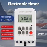 KG316S beban tinggi 30A 220V 7 hari mingguan Digital pencahayaan elektronik Timer beralih Interval 1 detik Output langsung daya