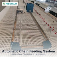 Equipo para Elevación de Niveles de Piso en Granjas Avícolas de Libre Corral, Sistema Completo de Alimentación Automática, Perchas y Nidos, Nuevo, Comercial, PP, CE
