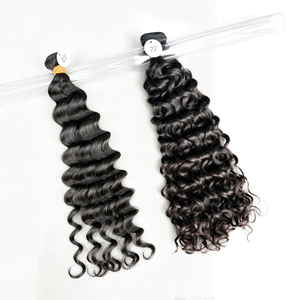 Extensions de Cheveux Humains Remy 100% Naturels Ondulés Profonds, 10-28 Pouces, Couleur Naturelle, Tissage de Cheveux Vierges, Peut Être Décoloré - Product Image 4