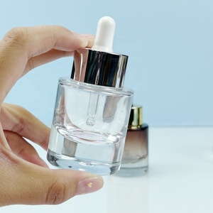Luxury Screen Printing Cosmetic Packaging Serum Bottle High Quality Thick Bottom Glass Dropper Bottle 30ml 1oz for Facial Oil - Product Image 5