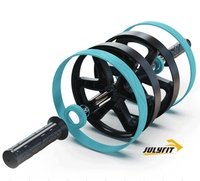 Roue d'exercice pour entraînement de force, équipement de fitness, roue abdominale pour yoga