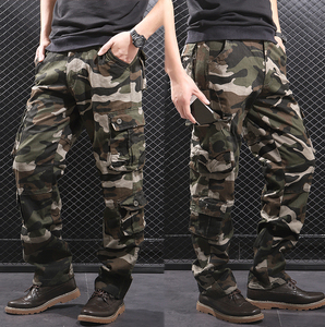 Fashion <strong>Men's</strong> Casual 8 Multi Pockets <strong>Cargo</strong> <strong>Trousers</strong> Outdoor Hunting Loose 100% Cotton Oversize Camouflage <strong>Cargo</strong> Pants <strong>Man</strong> - Product Image 2