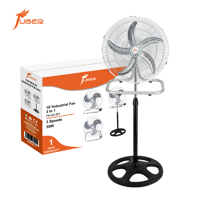 Hot Sale High Velocity Wall Mounted Ventilador Metal Blade Pedestal Fan Industrial 18 Inch 3 in 1 Stand Fan
