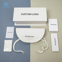 Vente chaude personnalisation luxe mode blanc optique lunettes boîte étui à lunettes étuis à lunettes lunettes de soleil sac d'emballage