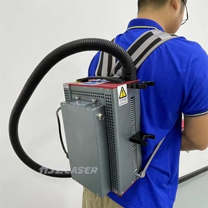 HJZ 12.5KG Mini zaino portatile 100w Pulse MOPA Fiber <span class=keywords><strong>Laser</strong></span> Cleaner ruggine Painting rimuovere la macchina per la pulizia con batteria al litio - Product Image 3
