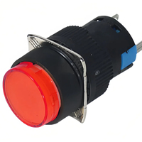 Lampe pilote LED rouge et verte de 16 mm, éclairée, anti-interférence, NLD16O, pour boîtier de commande