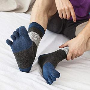 Personnalisé Hommes Coton Chaussettes Cinq Doigts Chaussettes Antidérapant De Mode <span class=keywords><strong>Mini</strong></span> Équipage Sport Cheville Chaussettes - Product Image 5
