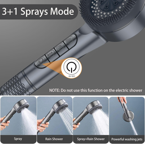 15 Kwaliteit Hard Water Filter Massage Douchekop, Turbocompressor Douchekop Met Filter Regenval Handheld Spa Badkamer Douche - Product Image 2