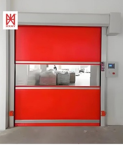 Porte de garage moderne en PVC imperméable avec volet roulant électrique - Product Image 1