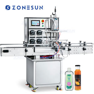 ZONESUN ZS-SVPP80C自動4ヘッドサーボモーターist動ポンプ定量液体充填機 - Product Image 1