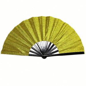 Large Hand Fan Custom Black Big Size Wholesale Bamboo Printed Hand Fan - Product Image 3