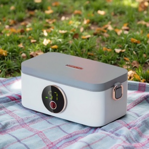 Customizable 1000ml Rechargeable <b>Electric</b> Lunch Box Water-Free Office <b>Food</b> <b>Warmer</b> Automatic for Camping Office Use USB/Battery - Product Image 5