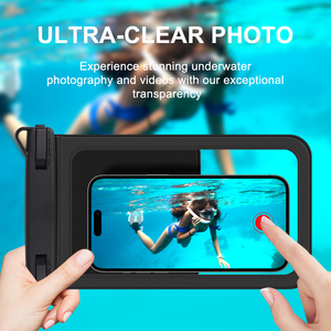 डुअल स्टोरेज बैग वाटरप्रूफ सेल फोन बैग फिशिंग पूल बीच के लिए पूरी तरह से वाटरप्रूफ मोबाइल फोन पाउच - Product Image 4