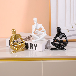 Figura Abstracta de Resina de Artes Místicas, Decoración de Arte Moderno para Estantería, Accesorio de Lectura, Regalo Artesanal - Product Image 2