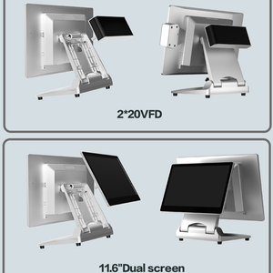 Bán buôn POS hệ thống tiền mặt Đăng Ký Nhà Hàng màn hình cảm ứng điểm của hệ thống bán hàng siêu mỏng nhôm hợp kim khung POS Máy - Product Image 5