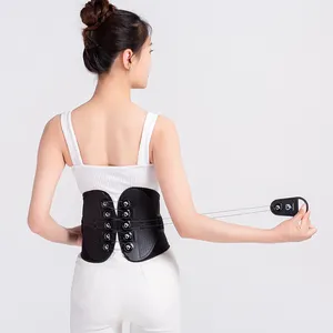 חדש סגנון חגורת תמיכה לגב עם גלגלת מערכת מתכוונן חזרה Brace תמיכת חגורת כאבי גב הקלה