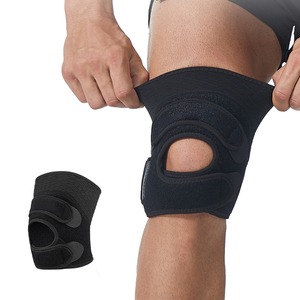 Attelle de soutien du genou réglable avec système d'ajustement bidirectionnel et découpe ouverte pour le soutien du genou lors des activités sportives - Product Image 1
