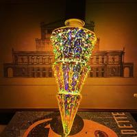 Lampe de nuit LED créative 3D, ampoule Edison, design de feux d'artifice colorés, prise E27, verre moderne, électrique, chambre à coucher, étanche, USB
